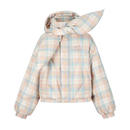 13DE MARZO Bear Knot Down Jacket Pink
