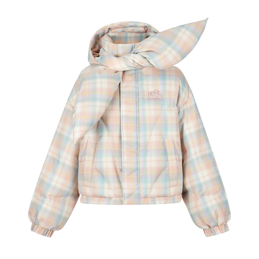 13DE MARZO Bear Knot Down Jacket Pink