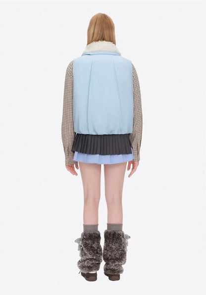 13DE MARZO Marzo Valley Duck Bear Down Vest Blue