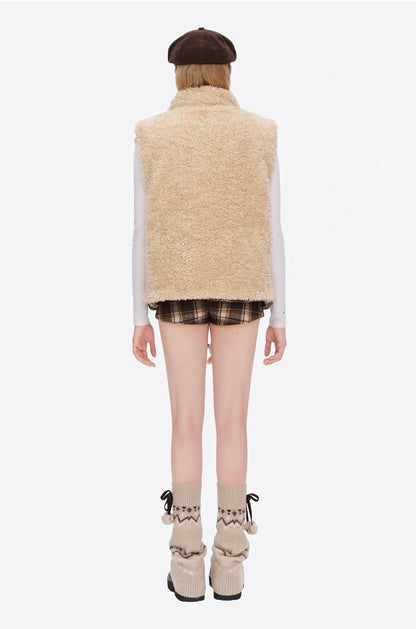 13DE MARZO Luminous Bear Reversible Down Vest