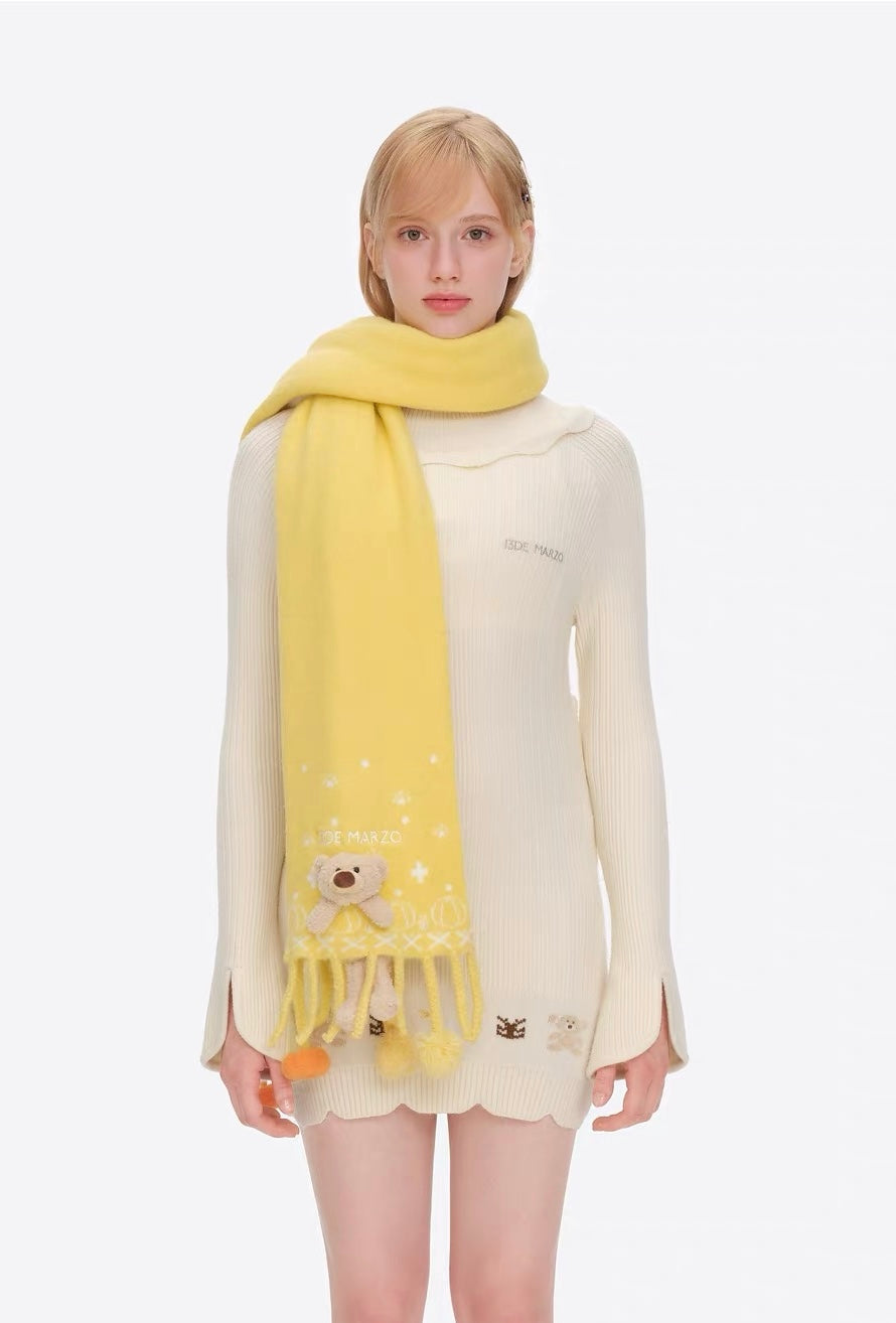 13DE MARZO Marzo Valley Pumpkin Scarf Yellow