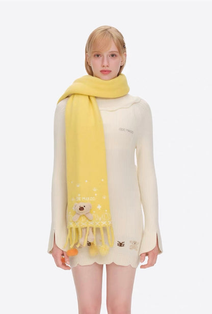 13DE MARZO Marzo Valley Pumpkin Scarf Yellow