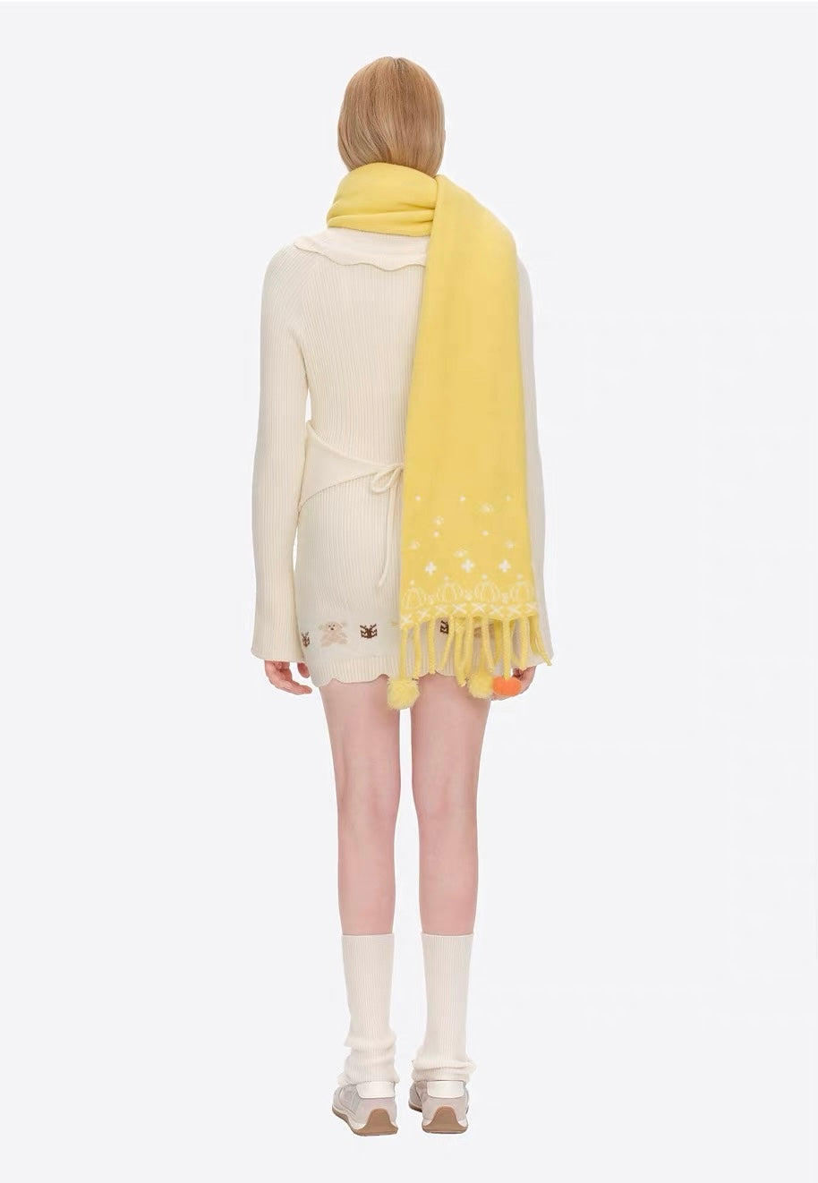 13DE MARZO Marzo Valley Pumpkin Scarf Yellow
