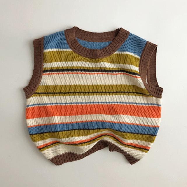 WD Color Blocked Knit Vest