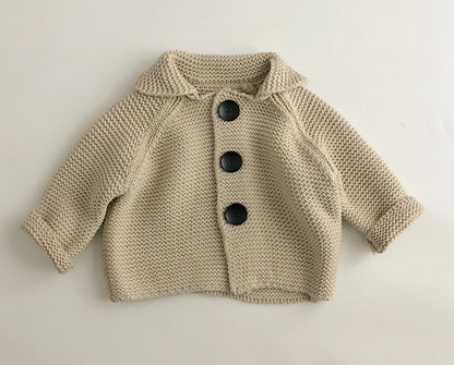 WD Vintage Twists Coarse Knitted Lapel Cardigan