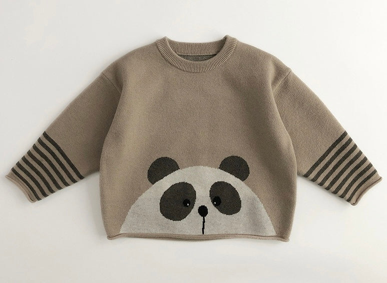 WD Knit Pullover Cutie Animal Sweater