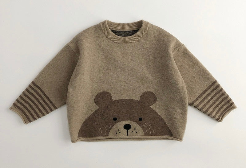 WD Knit Pullover Cutie Animal Sweater