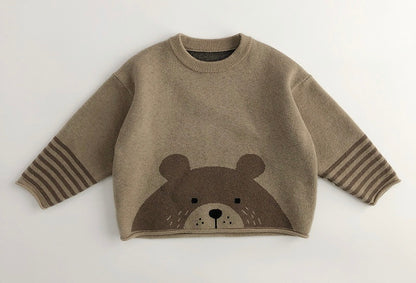 WD Knit Pullover Cutie Animal Sweater