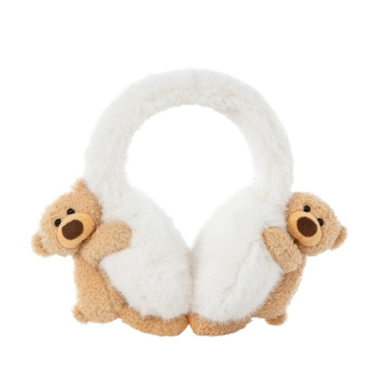 13DE MARZO Doozoo Furry Earmuff Cannoli Cream