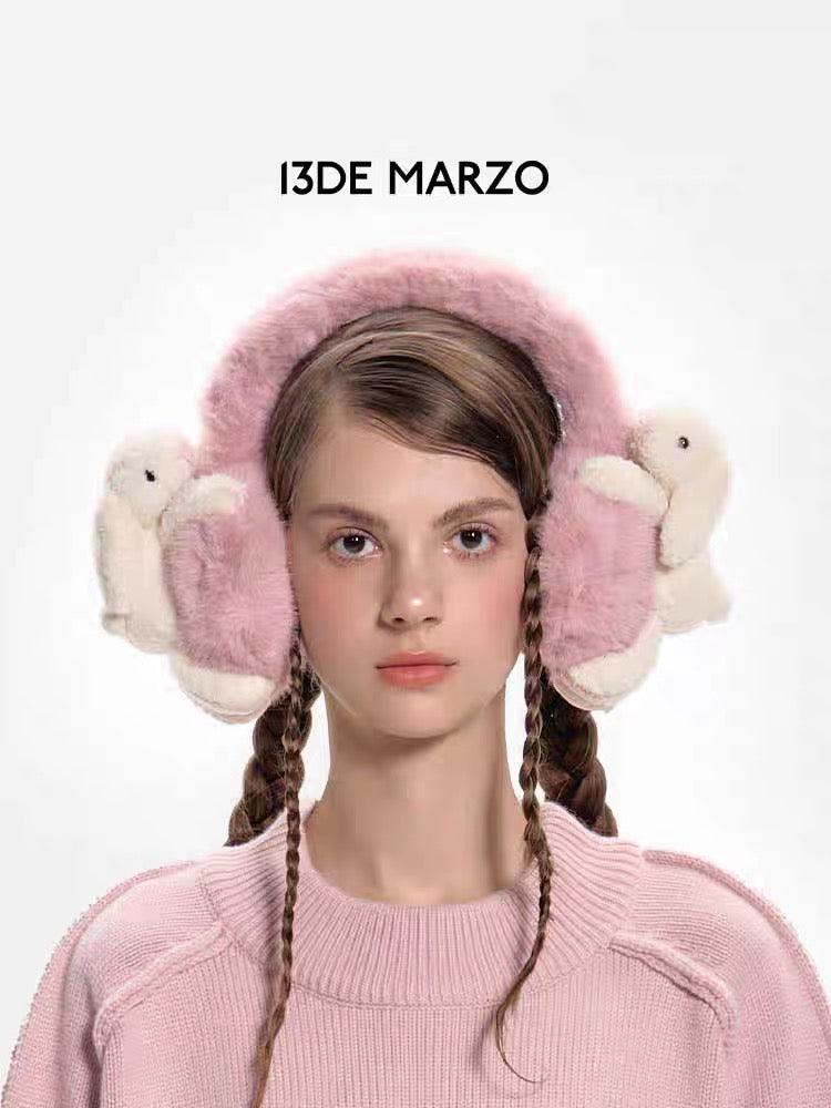 13DE MARZO Doozoo Furry Earmuff Mangano Calcite