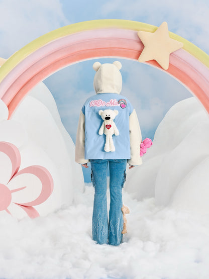 13DE MARZO x CARE BEARS Down Jacket Celestial Blue