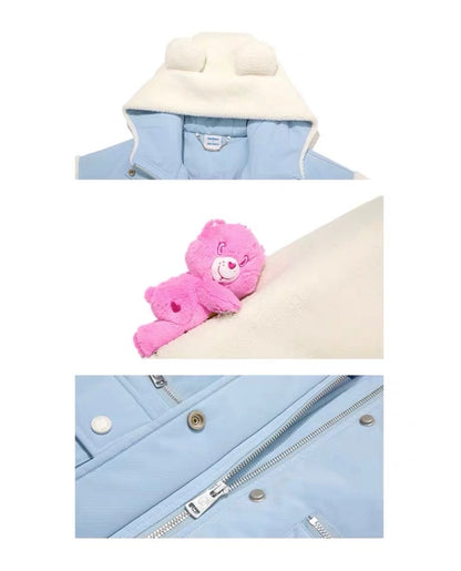 13DE MARZO x CARE BEARS Down Jacket Celestial Blue