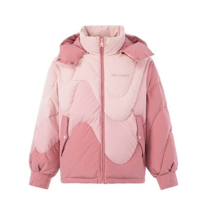 13DE MARZO Doozoo Contour Line Down Jacket Veiled Pink