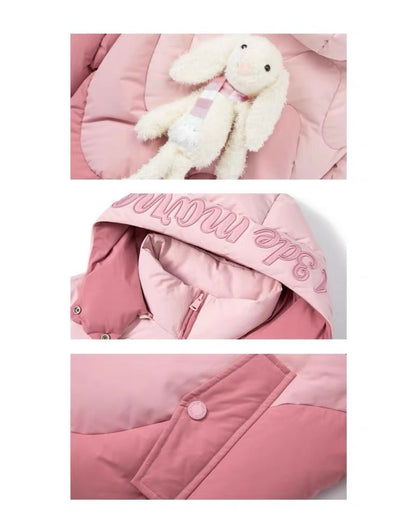 13DE MARZO Doozoo Contour Line Down Jacket Veiled Pink