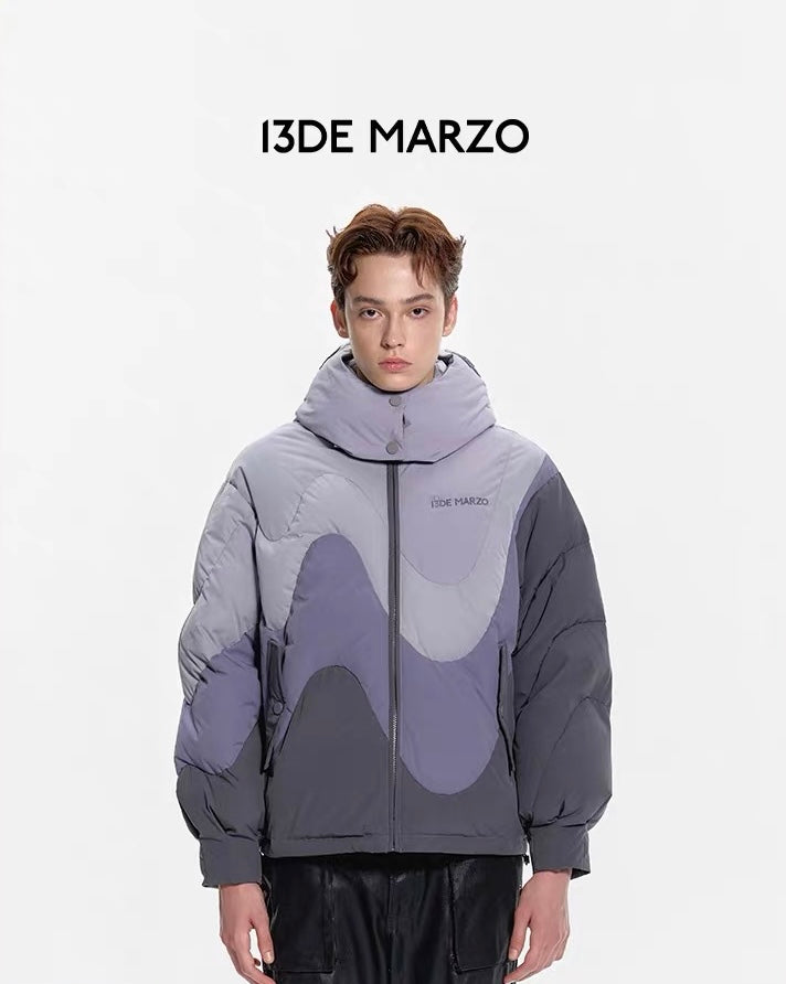 13DE MARZO Doozoo Contour Line Down Jacket Tap Shoe