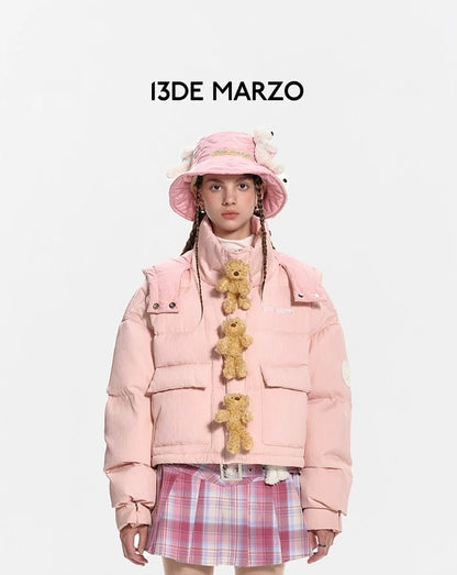 13DE MARZO Doozoo Ghost Line Down Jacket Heavenly Pink