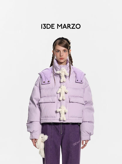 13DE MARZO Doozoo Ghost Line Down Jacket Orchid Petal