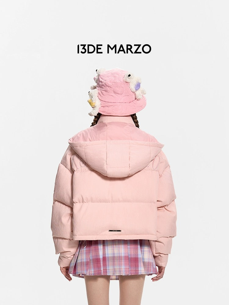 13DE MARZO Doozoo Ghost Line Down Jacket Heavenly Pink