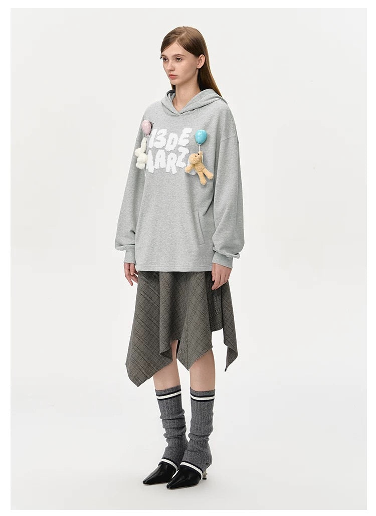 13DE MARZO Float Cloud Balloon Hoodie Gray