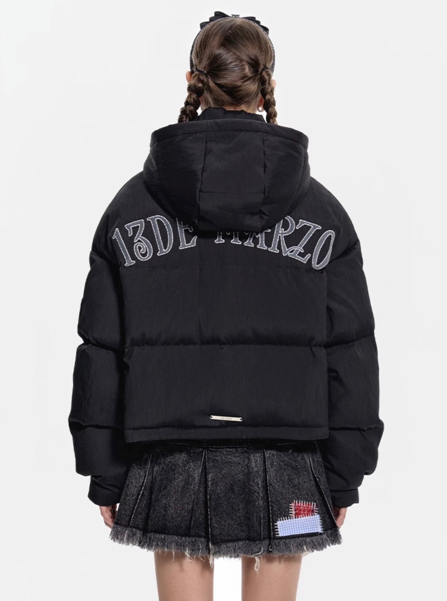 13DE MARZO Doozoo Ghost Line Down Jacket Black