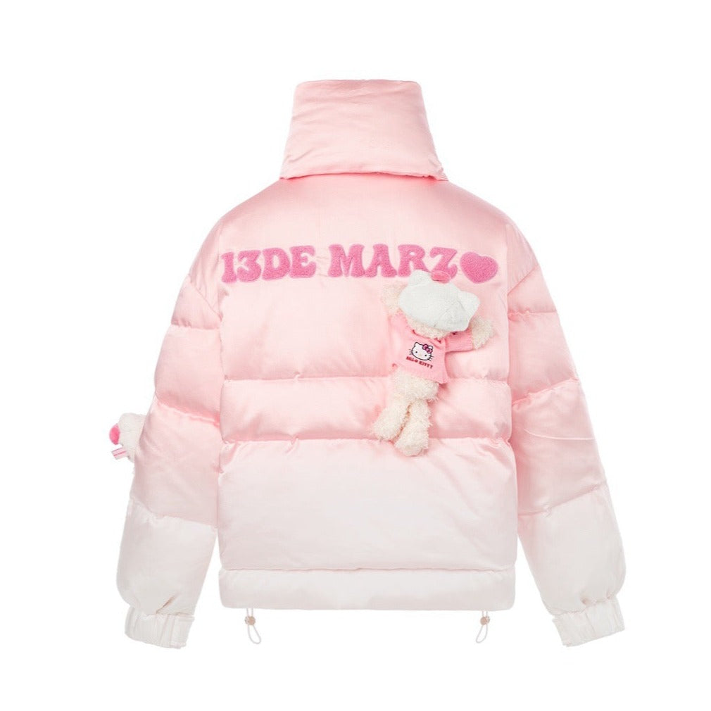 13DE MARZO Hello Kitty Bear Plaid Shirt Shocking Pink – Fixxshop
