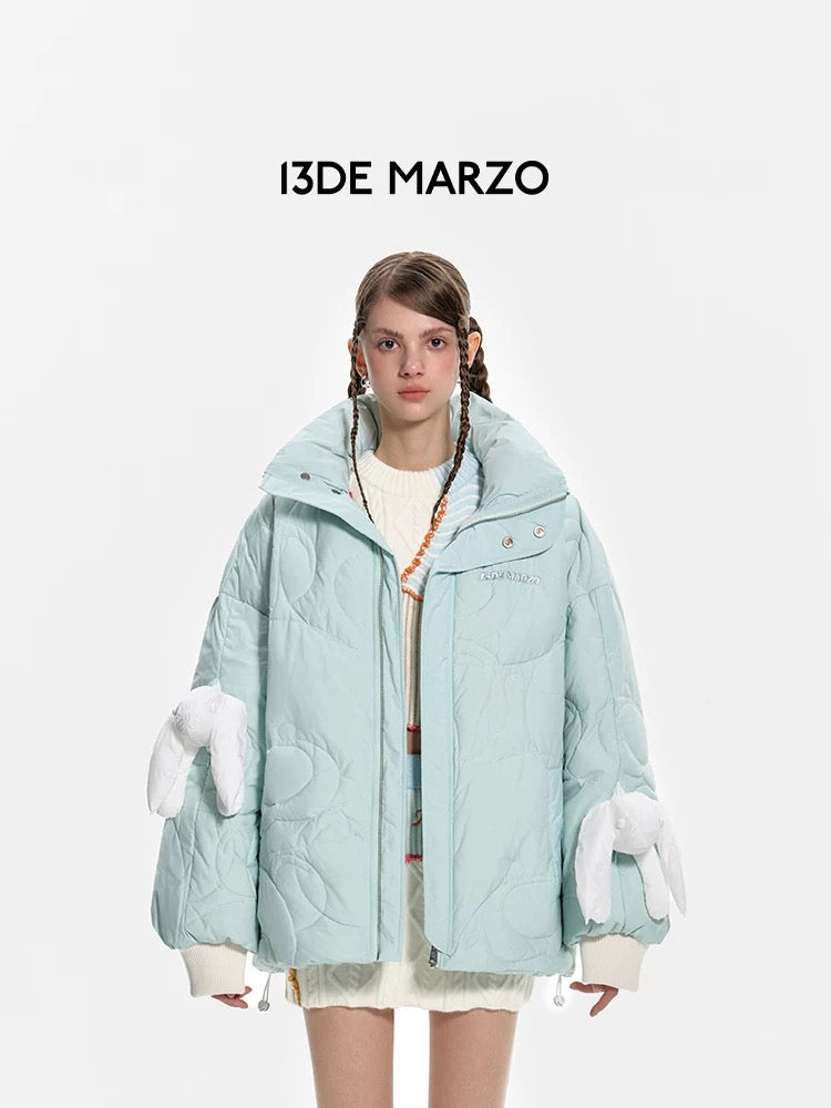 13DE MARZO Doozoo Robe Coat Pearl Blue – Fixxshop
