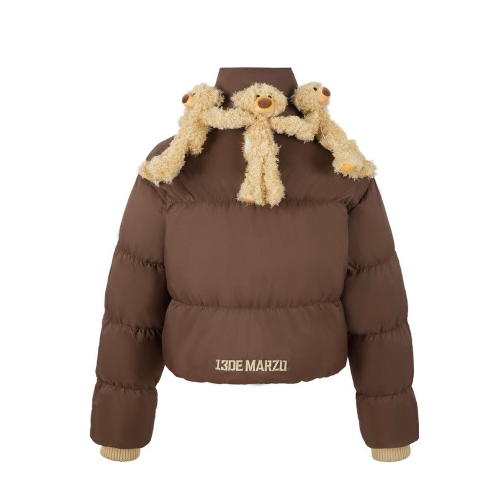 13DE MARZO Doozoo Neckround Down Jacket Clove