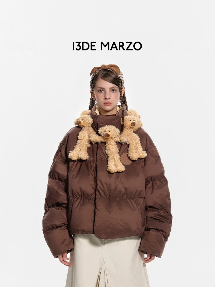 13DE MARZO Doozoo Neckround Down Jacket Clove