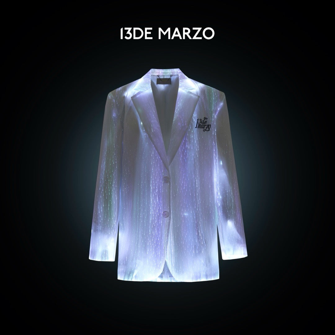 13DE MARZO Bear Star Light Suit White