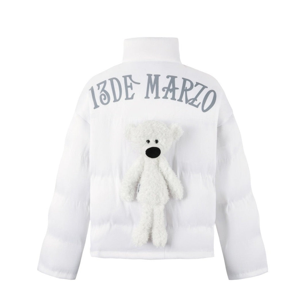 13DE MARZO Bear Star Light Down Jacket White