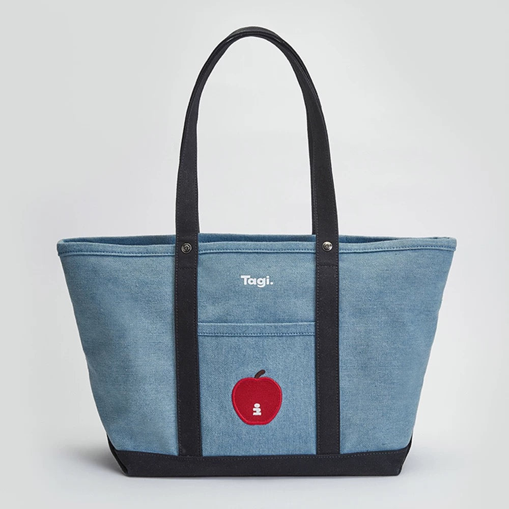 Tagi Imagine An Apple Canvas Bag Denim