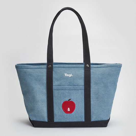 Tagi Imagine An Apple Canvas Bag Denim