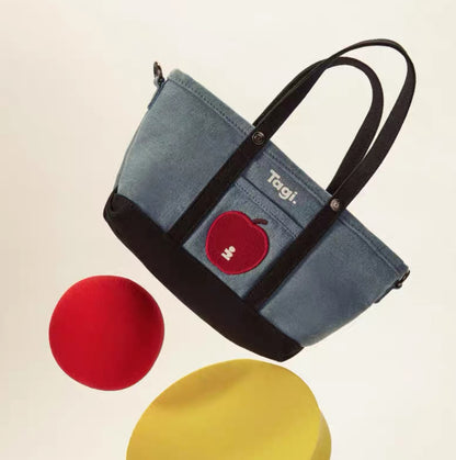 Tagi Imagine An Apple Canvas Bag Denim