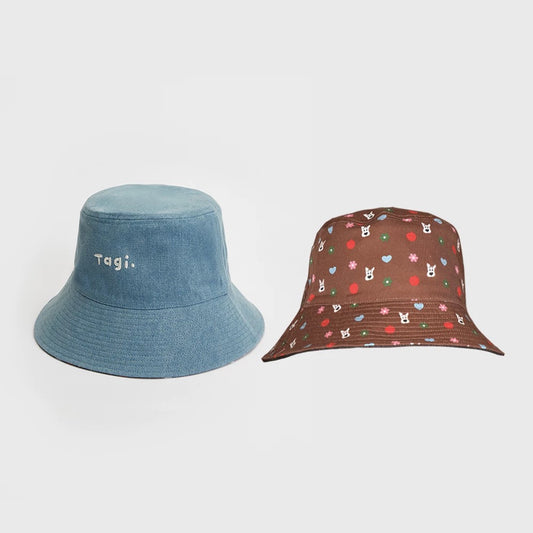 Tagi Haha Pet Bucket Hat Denim Blue