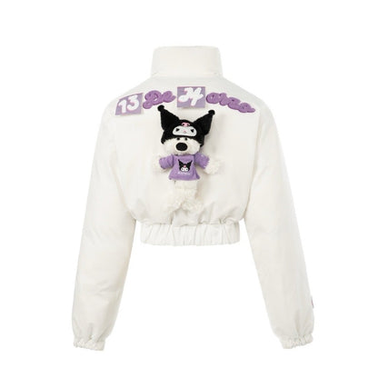 13DE MARZO Kuromi Bear Inside Out Down Jacket African Violet