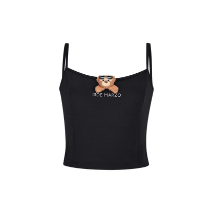 13DE MARZO Sunburnt Bear Cooling Tank Black