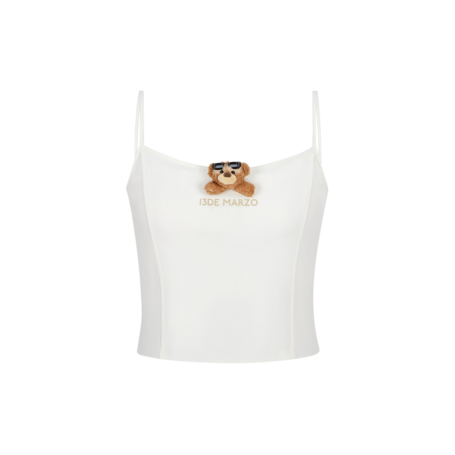 13DE MARZO Sunburnt Bear Cooling Tank White