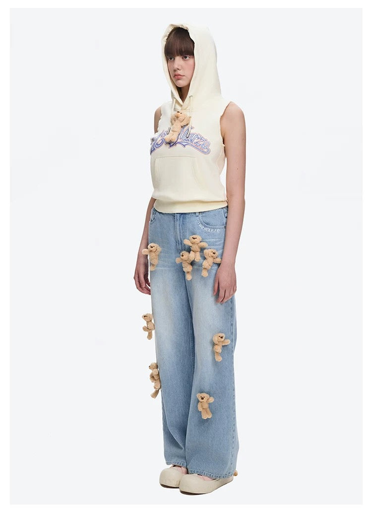 13DE MARZO Doozoo Straight Jeans Blue