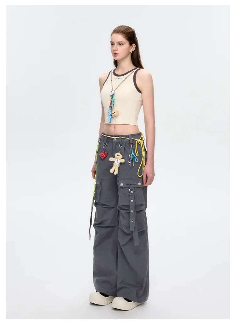 13DE MARZO Maximalist Pendant Tank Beige