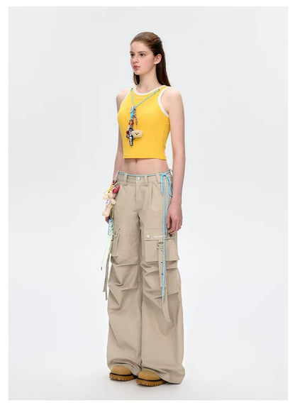 13DE MARZO Maximalist Pendant Tank Yellow