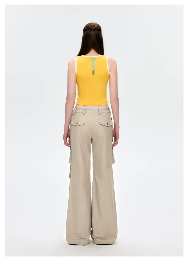 13DE MARZO Maximalist Pendant Tank Yellow