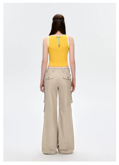 13DE MARZO Maximalist Pendant Tank Yellow