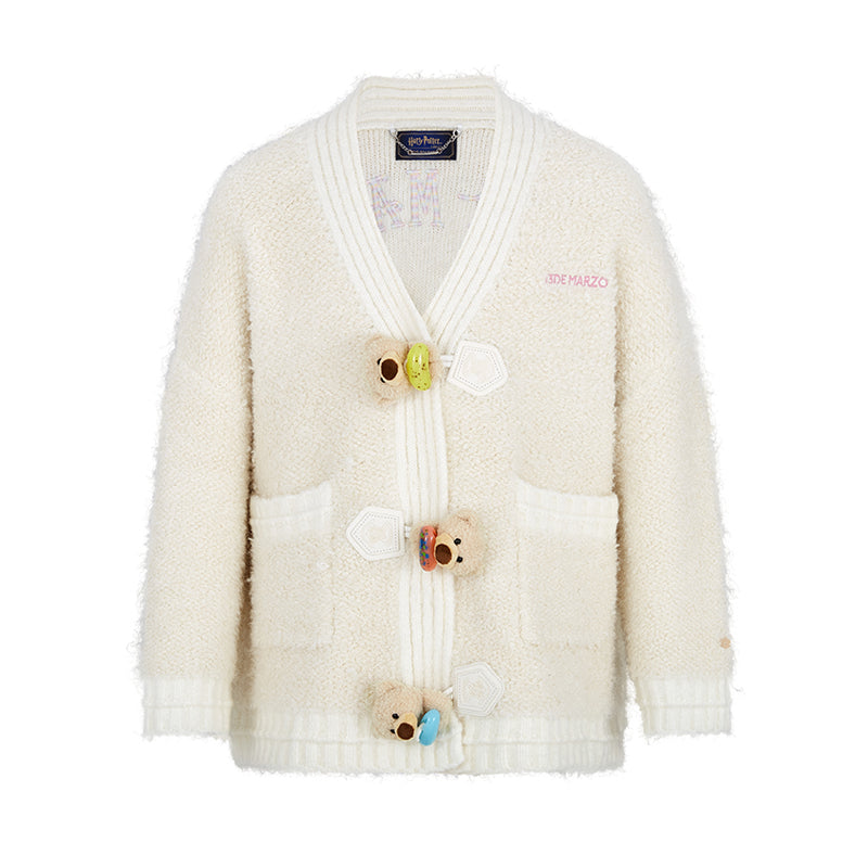 Harry Potter × 13DE MARZO Every Flavor Beans Cardigan Beige
