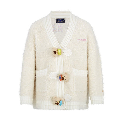 Harry Potter × 13DE MARZO Every Flavor Beans Cardigan Beige