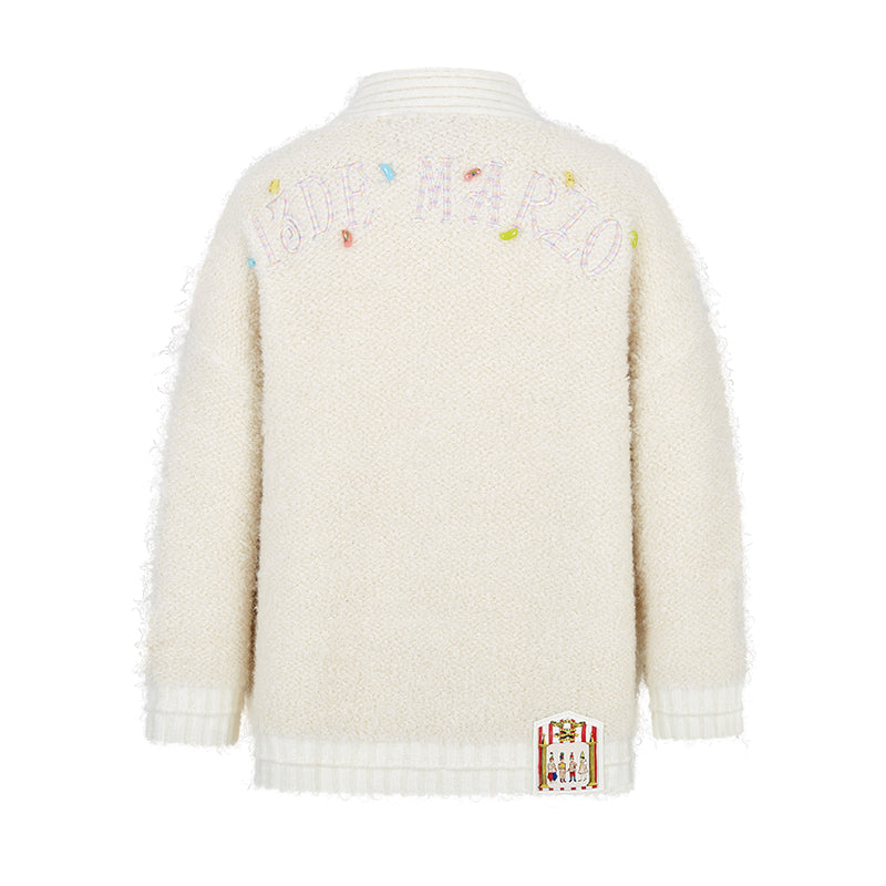 Harry Potter × 13DE MARZO Every Flavor Beans Cardigan Beige