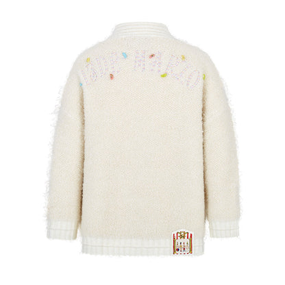 Harry Potter × 13DE MARZO Every Flavor Beans Cardigan Beige