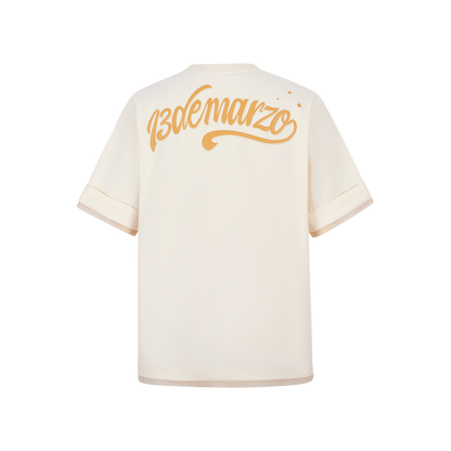 13DE MARZO Surfing Bear T-Shirt White