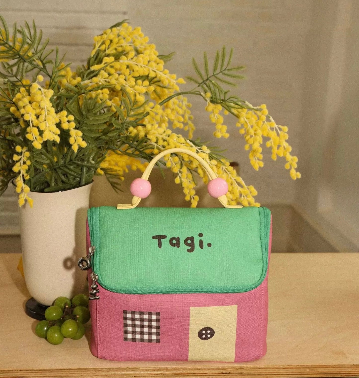 Tagi Signal House Cosmetic Bag Matcha Berry