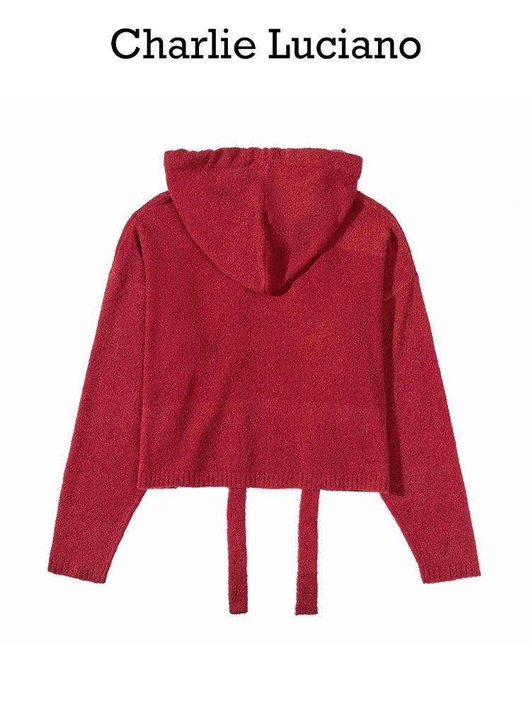 Charlie Luciano Ketchup Fleece Hoodie Red