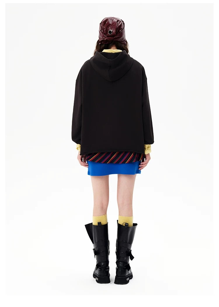 13DE MARZO x Superman Bear Hoodie Dark Grey